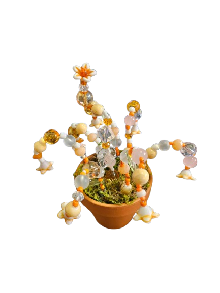 Beaded Bead Plant Decoration Pots