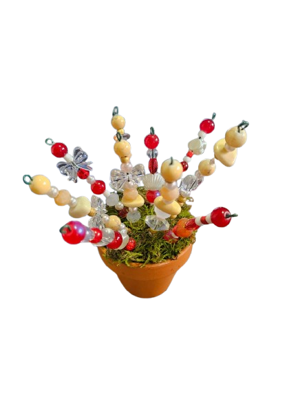 Beaded Bead Plant Decoration Pots