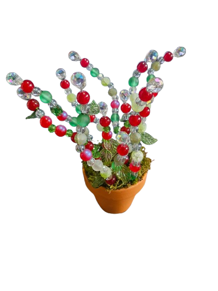 Beaded Bead Plant Decoration Pots