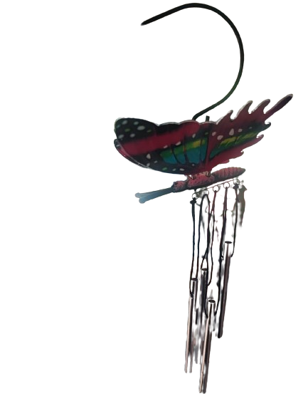Mini Hanging Butterfly Chime On Stick