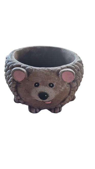Large Hedgehog Pot Painted (C35-P)