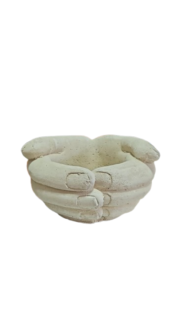 Cement Hand Planter Various Sizes