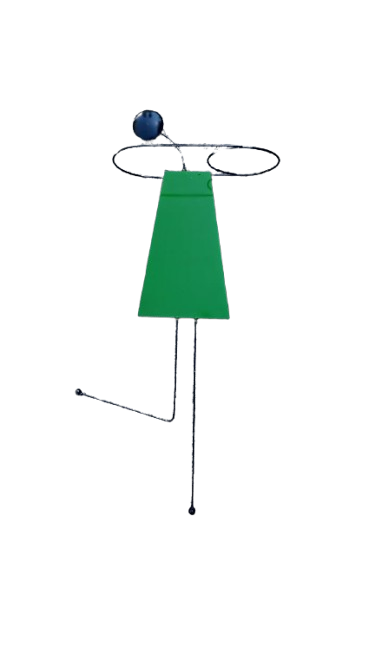 Stick Family Metal Decoration
