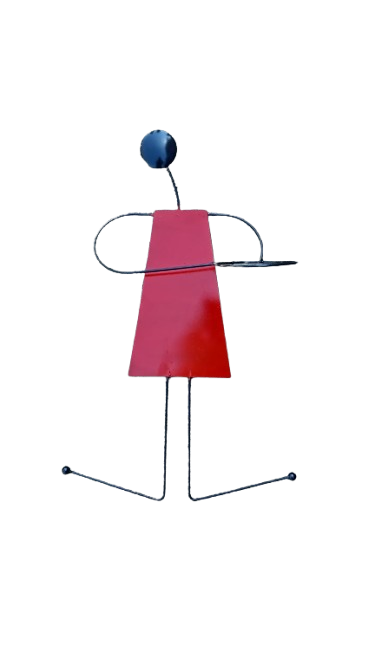 Stick Family Metal Decoration