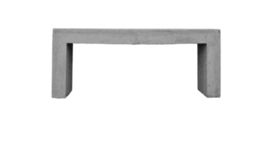 Modern Grey Bench Various Sizes