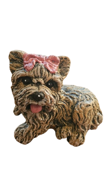Yorkie Various Cement Ornaments