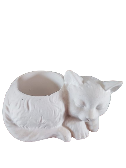 Sleeping Cat Succulent Planter