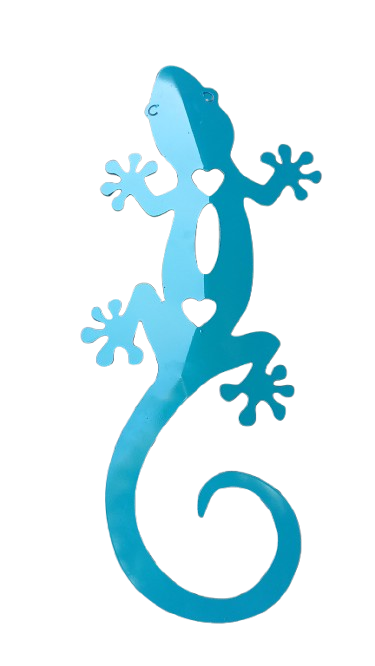 Metal Gecko Decoration
