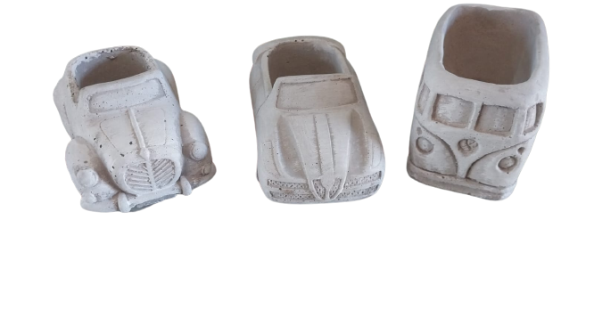 Medium Cement Car pot (Variety)(S37)