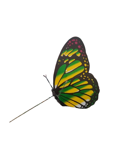 Plastic Butterfly On A Stick Decoration