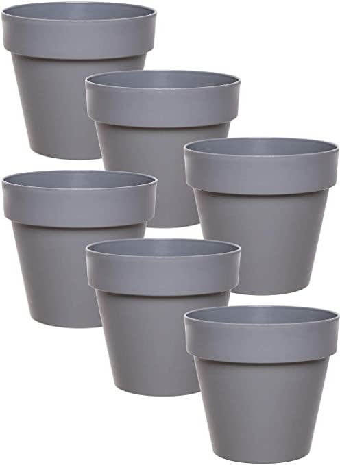 plastic pots for plants wholesale south africa Grey Plastic Pot