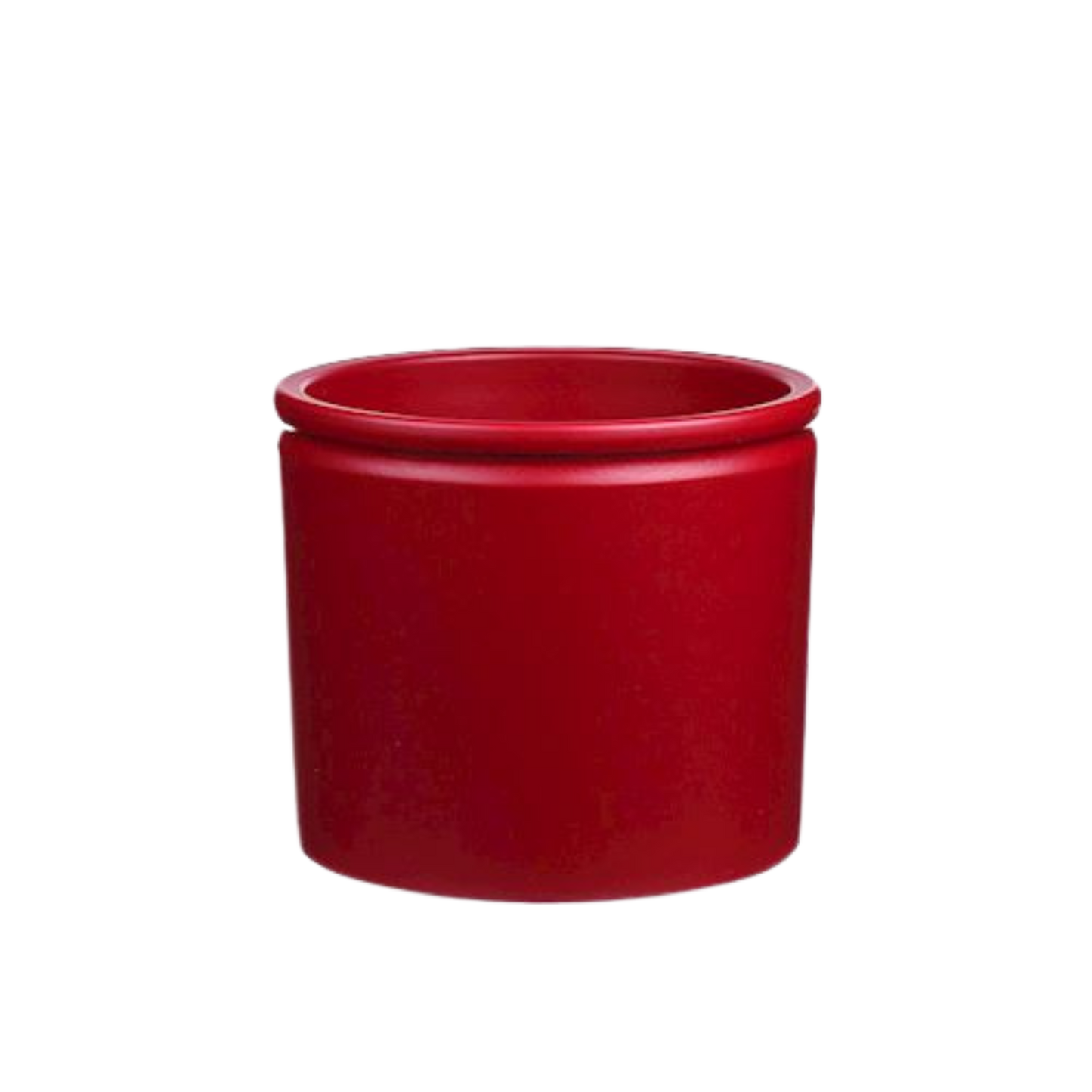 Lucca Wine Red Round Pot - 14cm