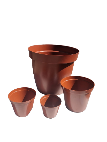 Plastic Terra Cotta Pots - Various Sizes