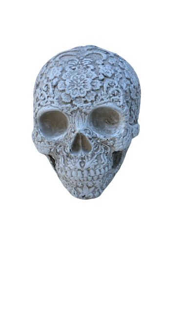Cement Candy Skull Ornament(S7)