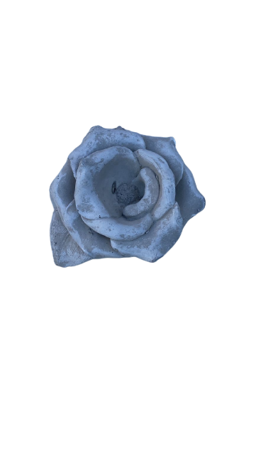 Small Cement Rose Ornament(C24)