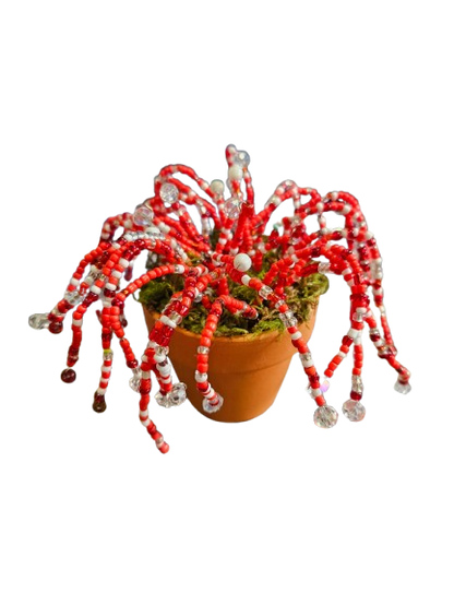 Beaded Bead Plant Decoration Pots