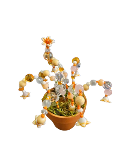 Beaded Bead Plant Decoration Pots
