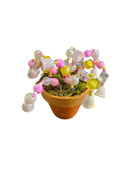 Beaded Bead Plant Decoration Pots