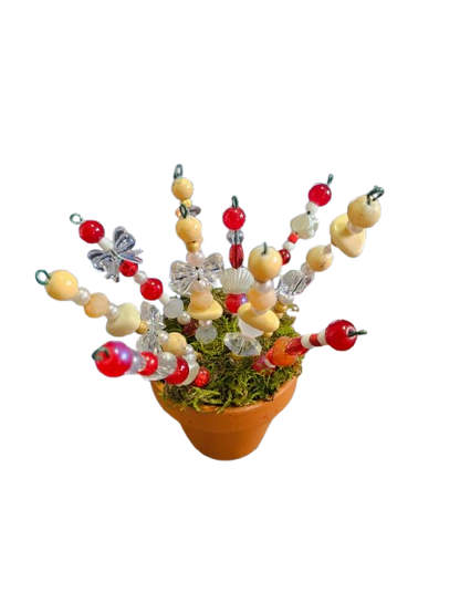 Beaded Bead Plant Decoration Pots