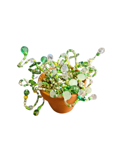 Beaded Bead Plant Decoration Pots