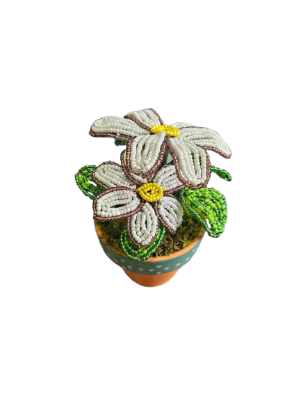 Beaded Flower Decoration Pots