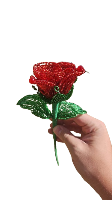 Beaded Rose Stem