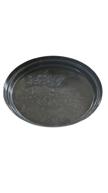 Black Plastic Saucer Various Sizes