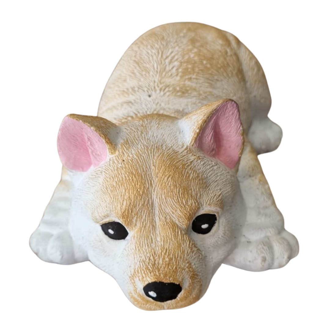 Corgi Cement Ornament Painted (S59-P)