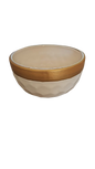 Ceramic Dimples White & Gold Pot