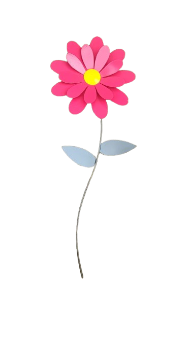 Double Flower Metal Ornament