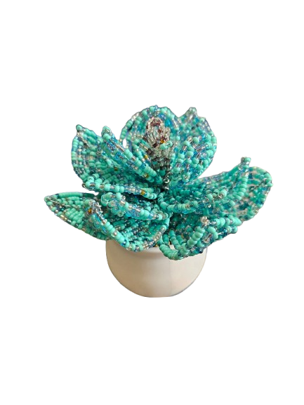 Beaded Echeveria Decoration Pot