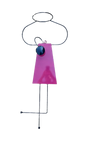 Stick Family Metal Decoration