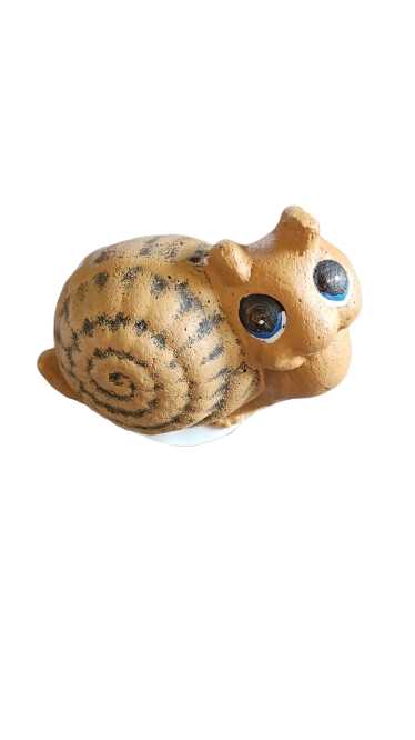 Snail Cement Ornament Small