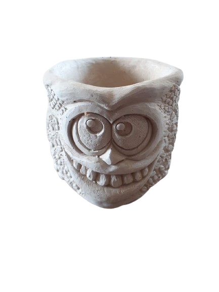 Concrete Fish Face Planter