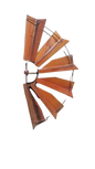 Metal 1/2 Windmill Rust