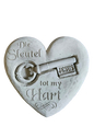 Key To My Heart Cement Ornament