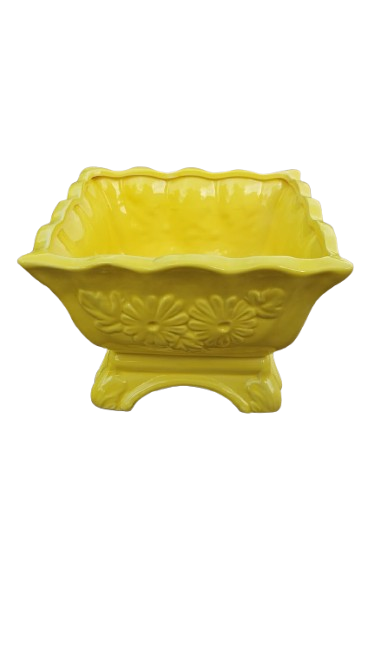 Yellow Square Pot Ceramic