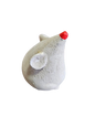 White Mouse Cement Ornament