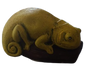 Large Chameleon Cement Ornament