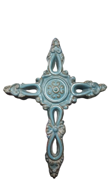 Ceramic Cross Ornament