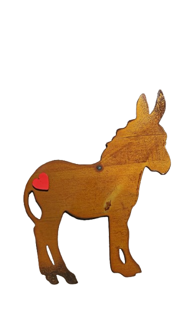 Metal Wall Donkey