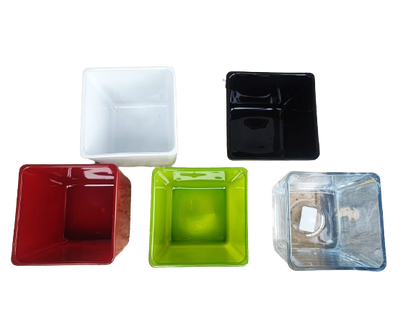 Cube Glass Pots
