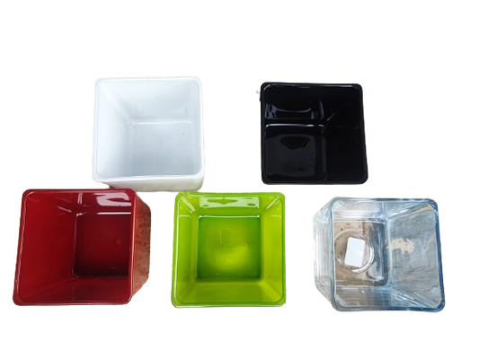 Cube Glass Pots