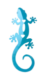 Metal Gecko Decoration