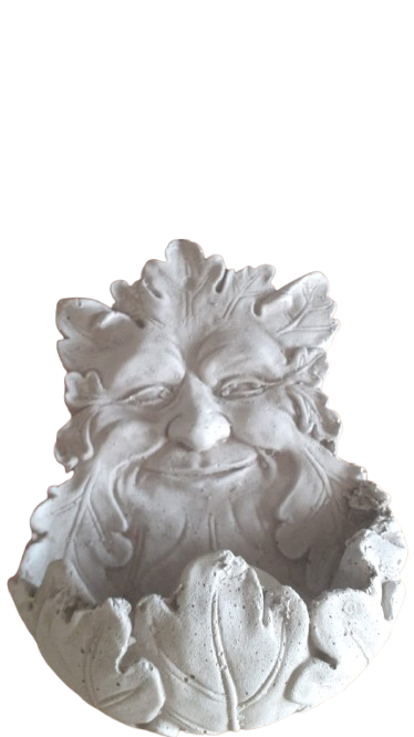 Garden Man Cement Bird Feeder