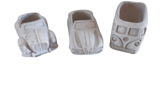 Medium Cement Car pot (Variety)(S37)