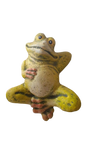 Medium Frog On His back cement Ornament