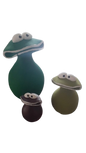 Frogs, set of Three cement decoration