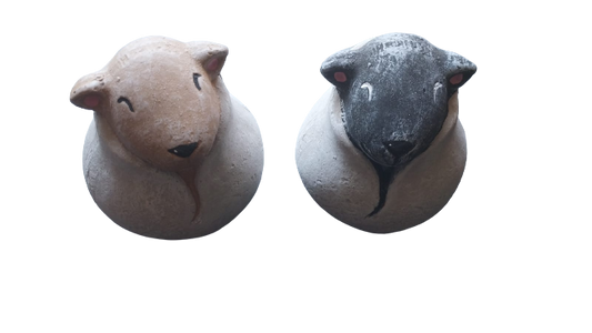 Cement Sheep painted