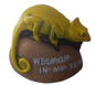 Welcome Chameleon Cement Ornament